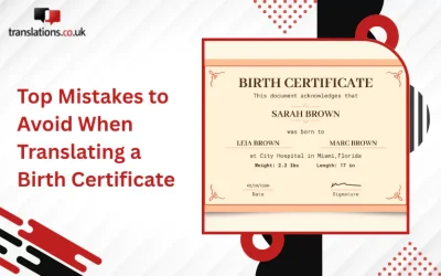 Top Mistakes to Avoid When Translating a Birth Certificate