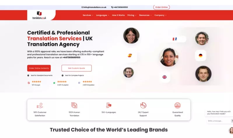 Translations.co.uk (Best for UK & Global Needs)