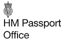 HM Passport Office logo featuring the Royal Coat of Arms above the text "HM Passport Office."